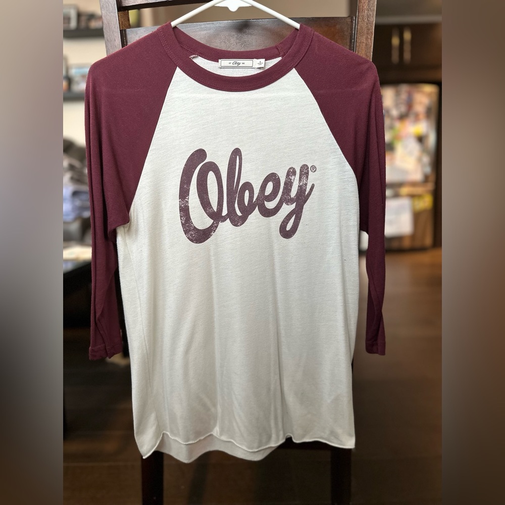 Obey baseball t-shirt (S)